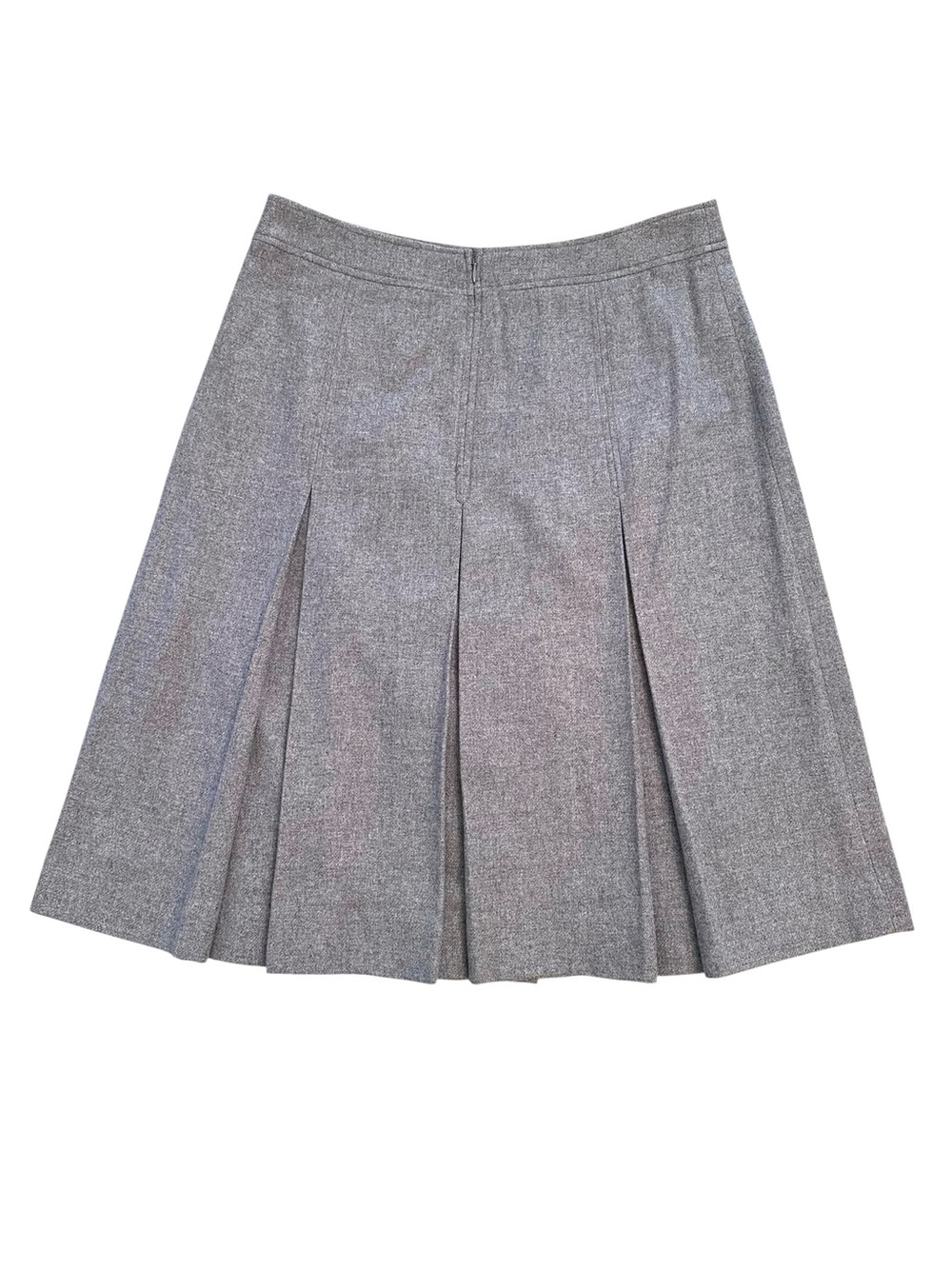 Rag & Bone Garnet Pleated Italian Wool Midi Skirt In Heather Grey size 12 NWT - Picture 2 of 8
